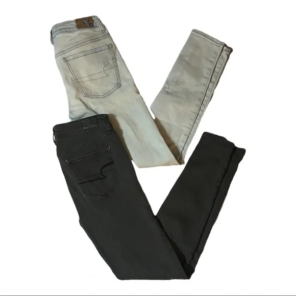 AEO 2 pairs super stretch Jegging Jeans - Picture 10 of 10